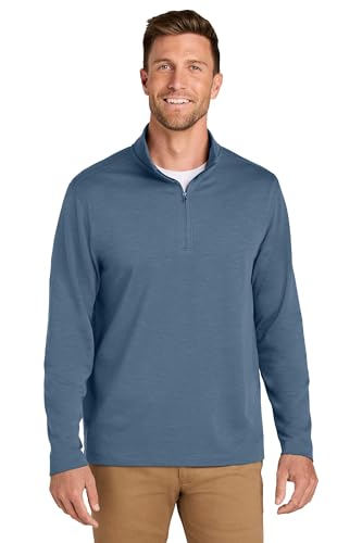 Port Authority Breakwater 1/4-Zip Pullover Dusk Blue at Amazon